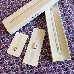 Apple Pencil with White Accessories